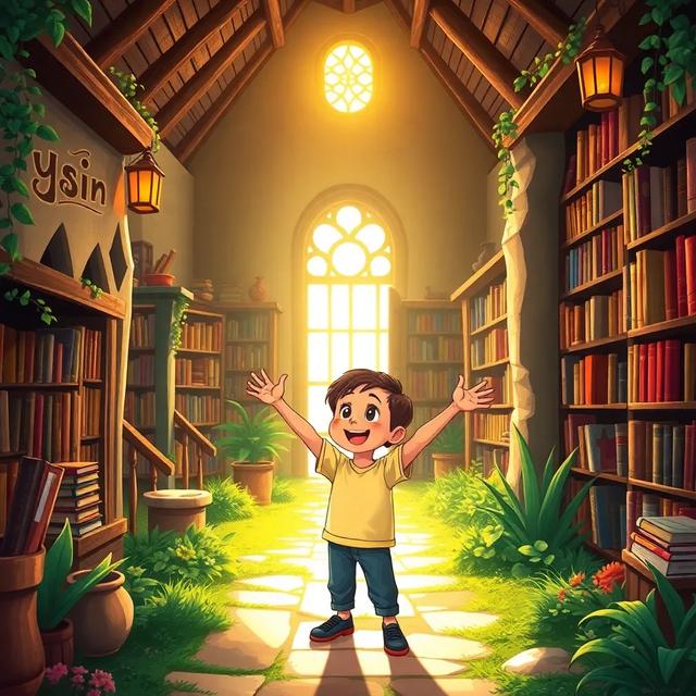 غلاف الكتاب القصة بعنوان: رحلة ياسين في عالم النحو