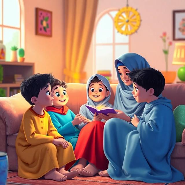 غلاف الكتاب القصة بعنوان: رمضان مع العائلة