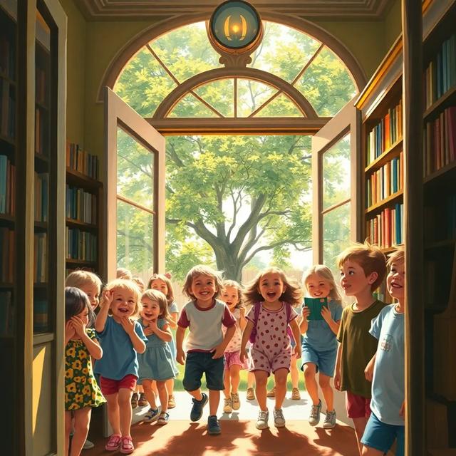 غلاف الكتاب القصة بعنوان: زيارة المكتبة السحرية