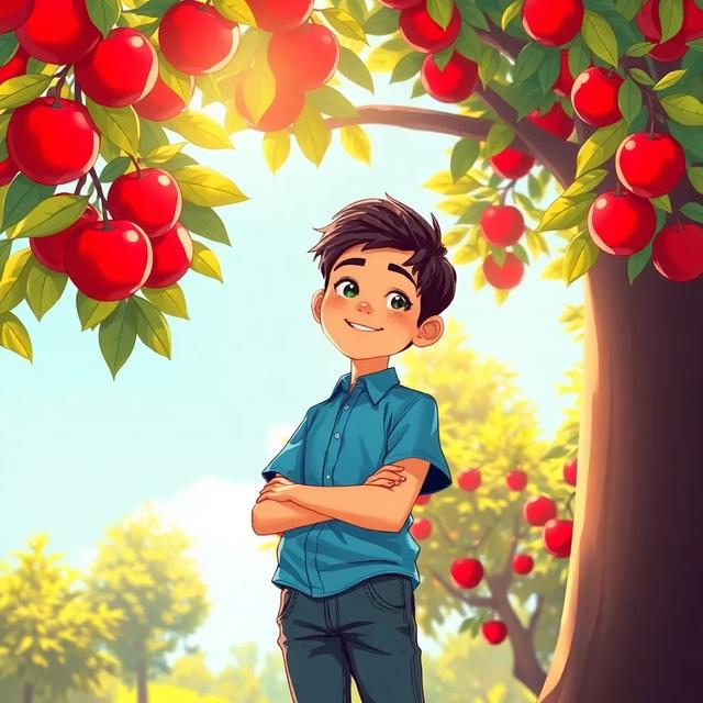 غلاف الكتاب القصة بعنوان: سحر التفاح