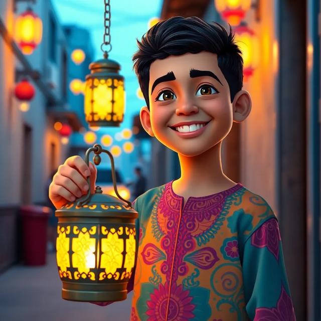 غلاف الكتاب القصة بعنوان: طفل الفانوس في رمضان