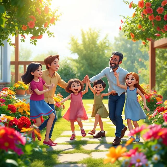 غلاف الكتاب القصة بعنوان: عائلة السعادة