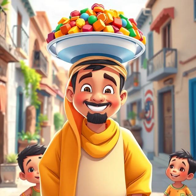 غلاف الكتاب القصة بعنوان: عمي أبو سليم بياع الحلوى