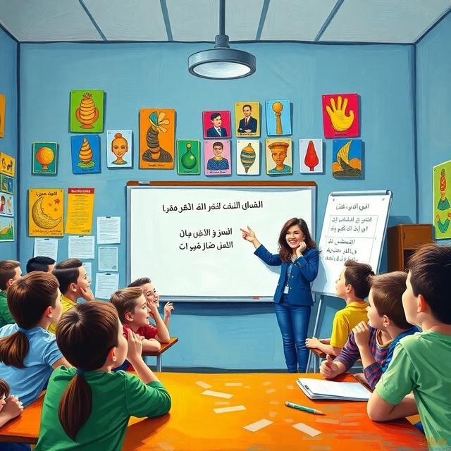 غلاف الكتاب القصة بعنوان: فصل اللغة العربية الممتع