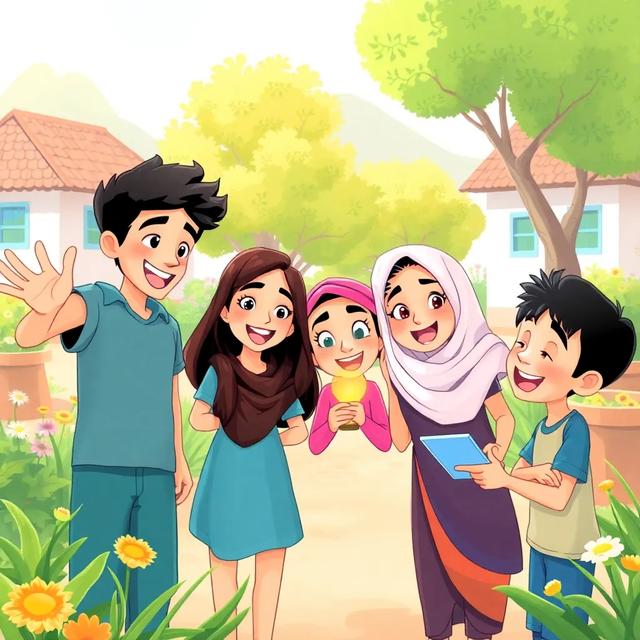 غلاف الكتاب القصة بعنوان: قصة التعاون الجميل