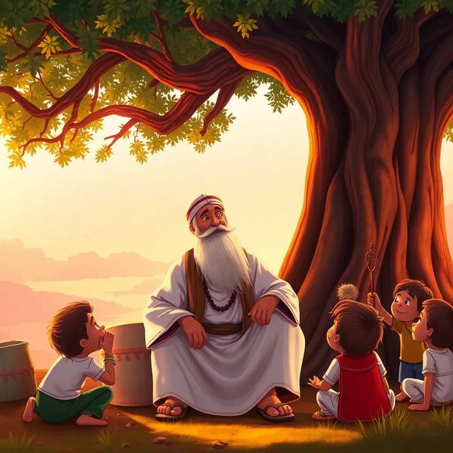 غلاف الكتاب القصة بعنوان: قصة الحكيم ونور الأمل