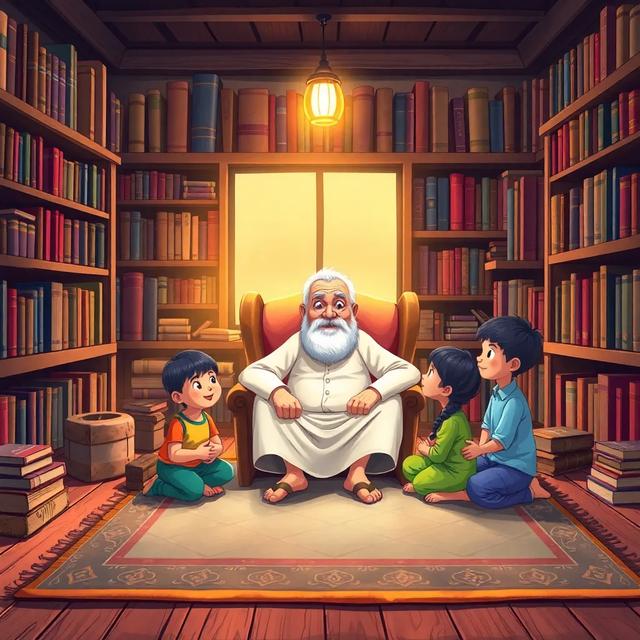 غلاف الكتاب القصة بعنوان: قصة الخوارزمي: رحلة في عالم الرياضيات