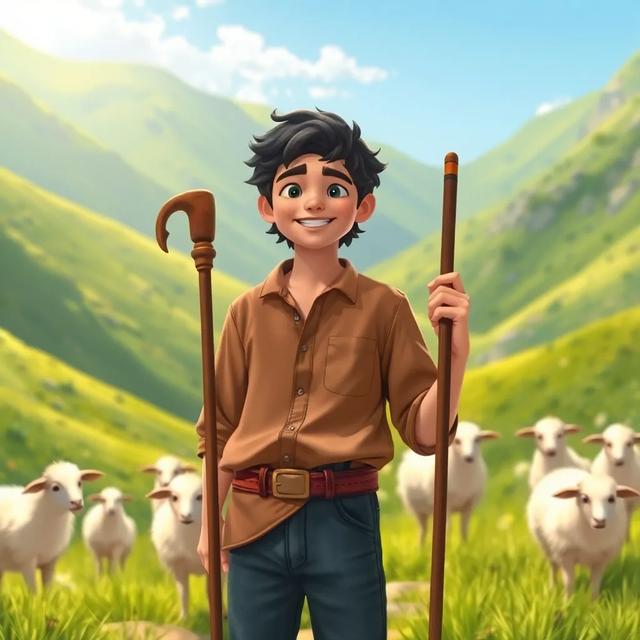 غلاف الكتاب القصة بعنوان: قصة الراعي والذئب