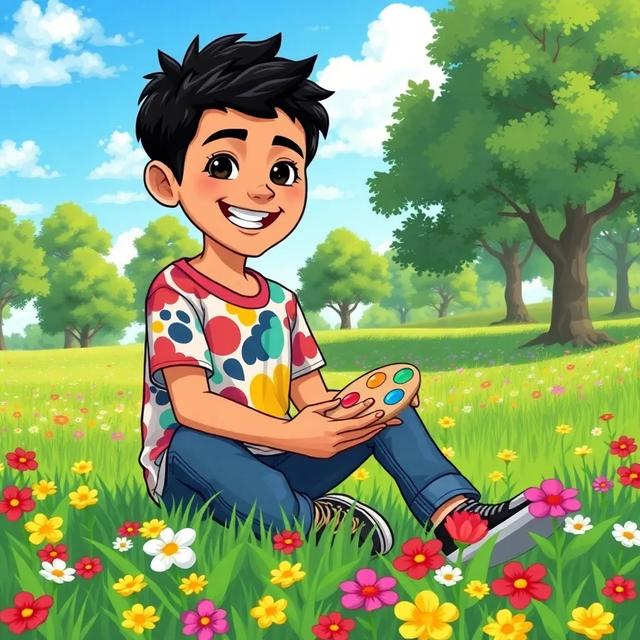 غلاف الكتاب القصة بعنوان: قصة الرسام المبدع