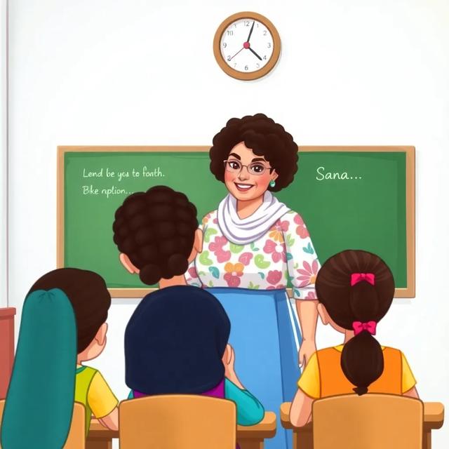 غلاف الكتاب القصة بعنوان: قصة همزة المتطرفة مع المعلمة سناء