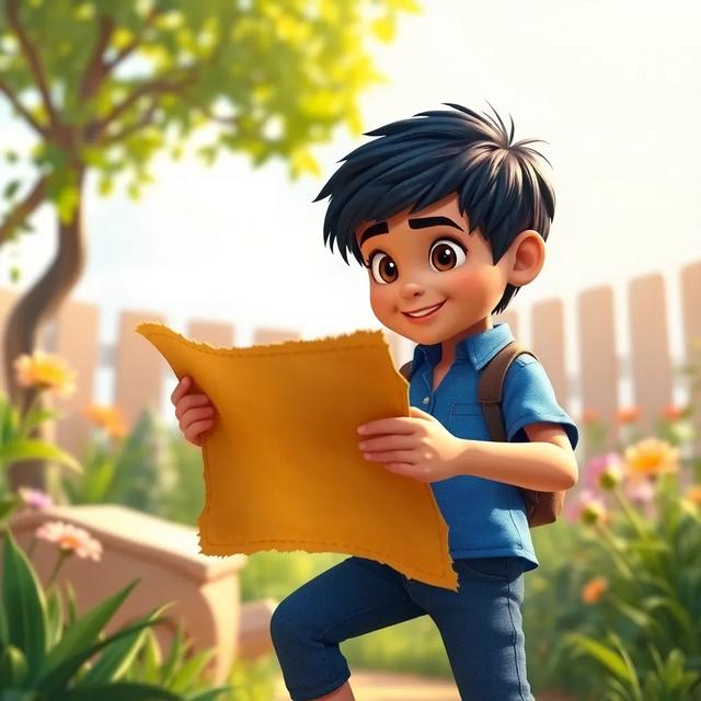 Book cover of the story titled: كنز القرصان في الحديقة