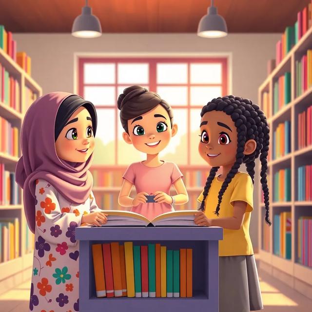 غلاف الكتاب القصة بعنوان: مغامرة في المكتبة
