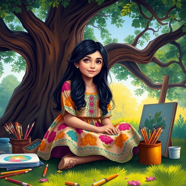 غلاف الكتاب القصة بعنوان: منال تحب الرسم