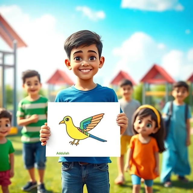 غلاف الكتاب القصة بعنوان: موهبة عبدالله في الرسم