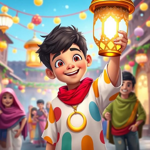 غلاف الكتاب القصة بعنوان: نور وفانوس رمضان