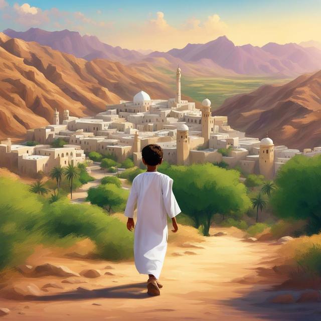 غلاف الكتاب القصة بعنوان: ولد صغير بجانب فلج الجيلة