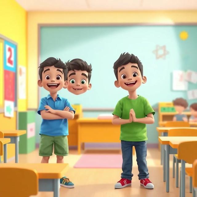 غلاف الكتاب القصة بعنوان: يوميات يحيى وزكريا في المدرسة