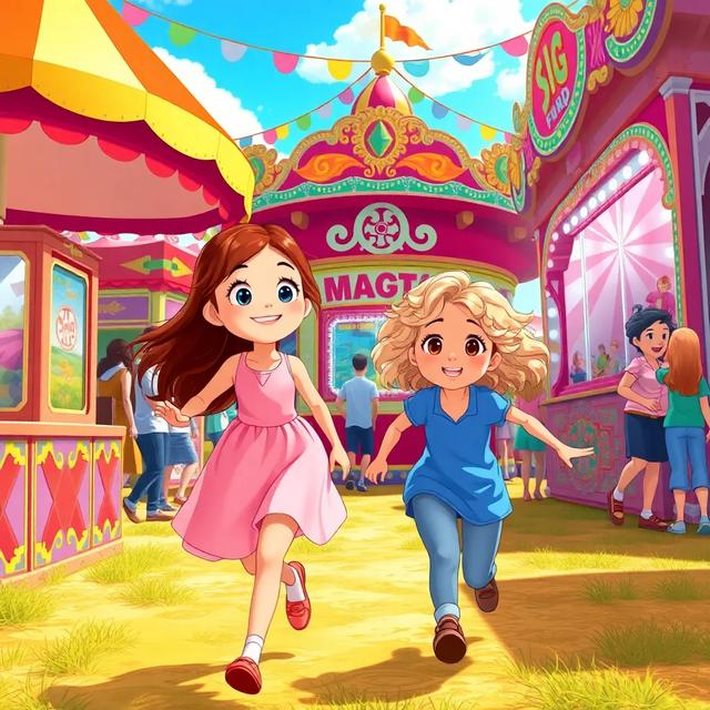 Book cover of the story titled: A Day at the Magic Fair