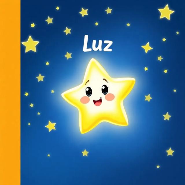 Capa do livro da história intitulada: A Estrela Luz e o Tubarão Desafiador