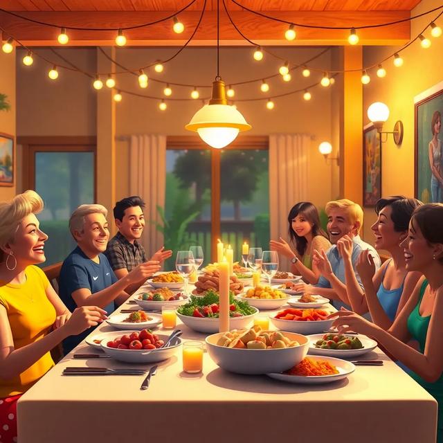Book cover of the story titled: A Surprise at the Dinner Party