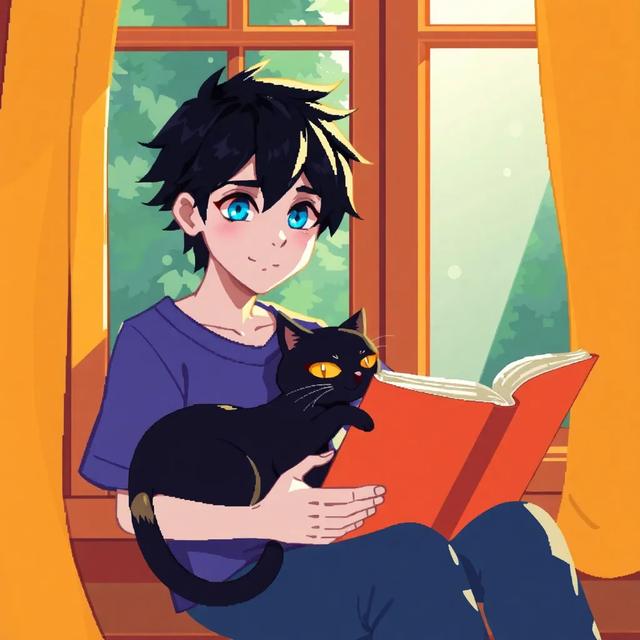 Book cover of the story titled: Ace and the Book by the Window