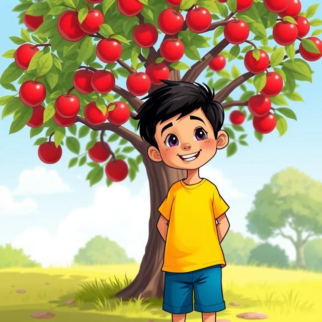 Book cover of the story titled: Ahmad's Apple Adventure