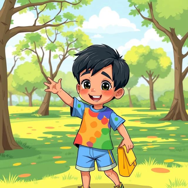 Book cover of the story titled: Ahmad's Colorful Bag
