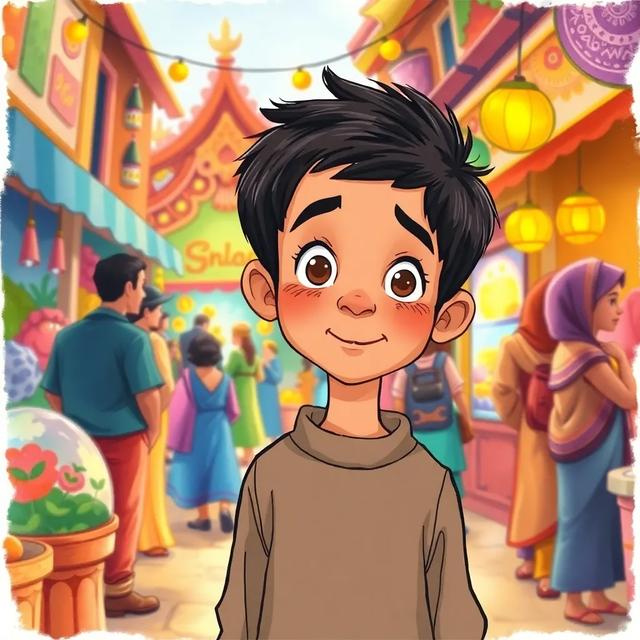 Book cover of the story titled: Alaa and the Magic Hourglass
