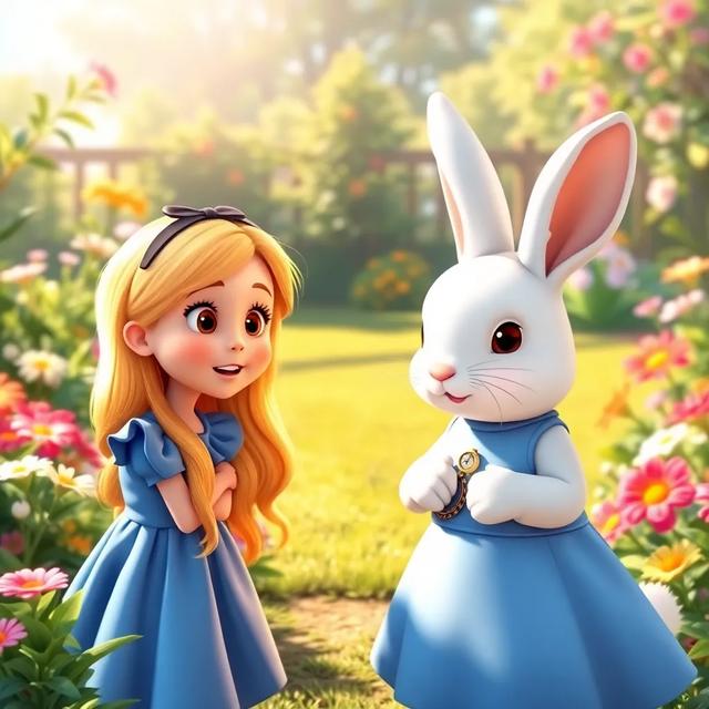 Book cover of the story titled: Alice's Wonderful Adventure