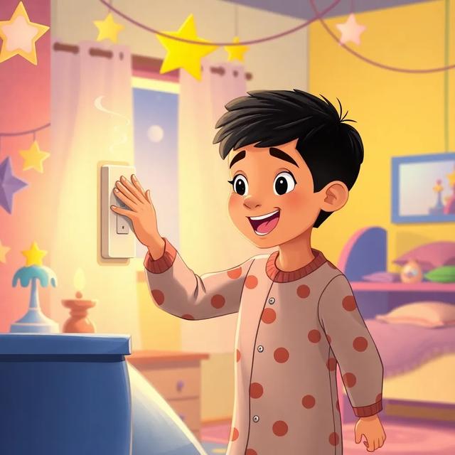 Book cover of the story titled: Ali's Magical Night Adventure