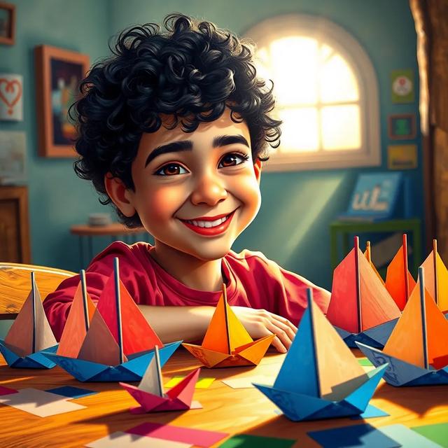 Book cover of the story titled: Ammar and His Paper Ships