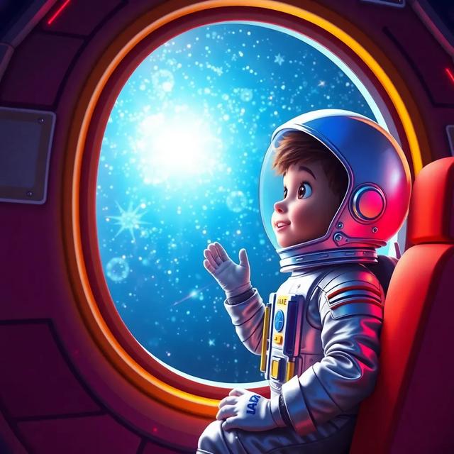 Capa do livro da história intitulada: As Aventuras de Rafa, o Astronauta