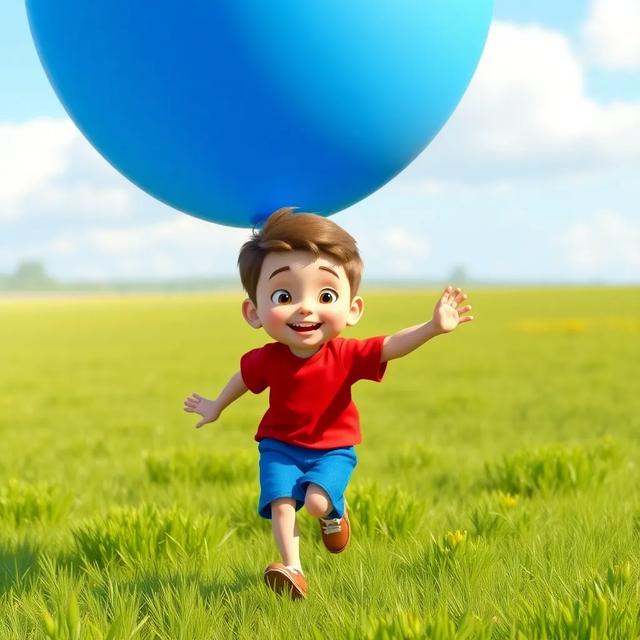 Book cover of the story titled: Ben's Blue Balloon