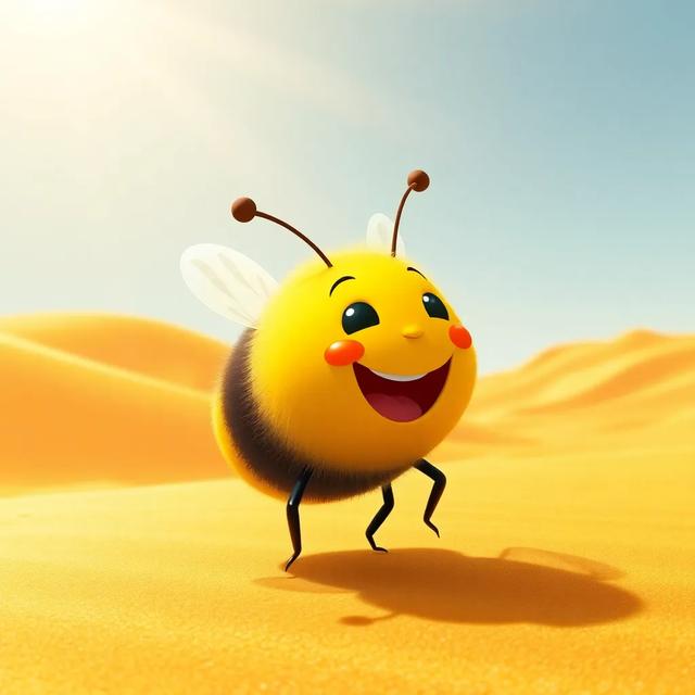 Book cover of the story titled: Buzzing Battle in the Desert