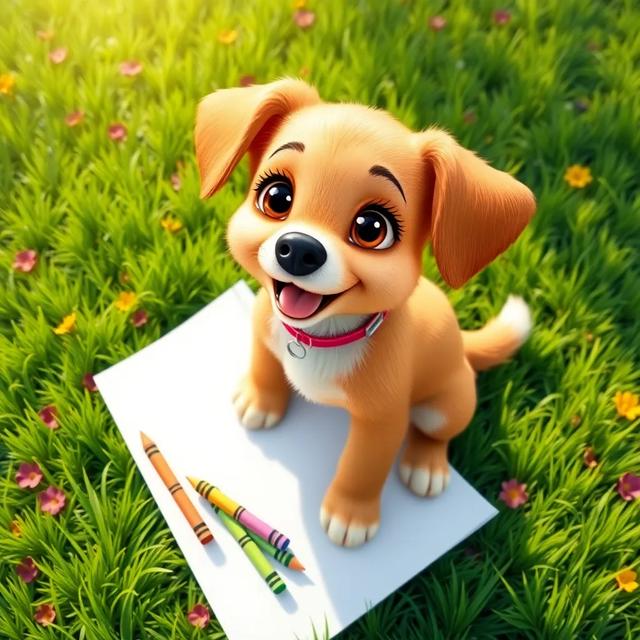 Capa do livro da história intitulada: Cachorrinha Lila e os Desenhos da Mamãe