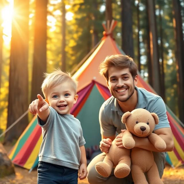 Book cover of the story titled: Cal's Magical Camping Adventure