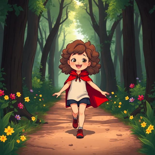 Book cover of the story titled: Caperucita en el Bosque