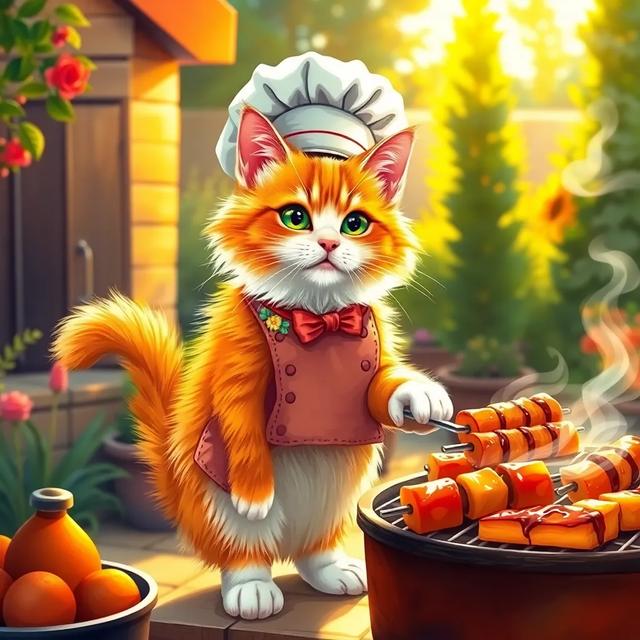 Book cover of the story titled: Chef Whiskers' BBQ Delight