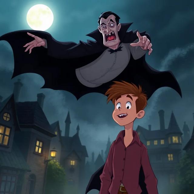 Book cover of the story titled: Count Dracula and Antoine's Mystery