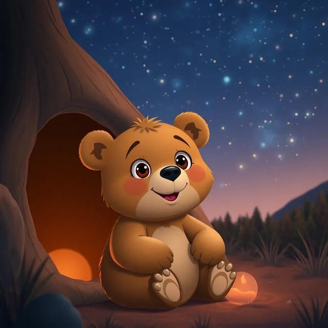 Book cover of the story titled: Counting Stars with Benny the Bear