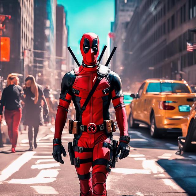 Portada del libro de la historia titulada: Deadpool y Spiderman: Aventura en la Ciudad