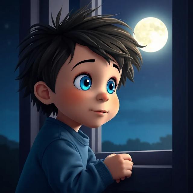 Book cover of the story titled: Dylan and the Dreamy Moon