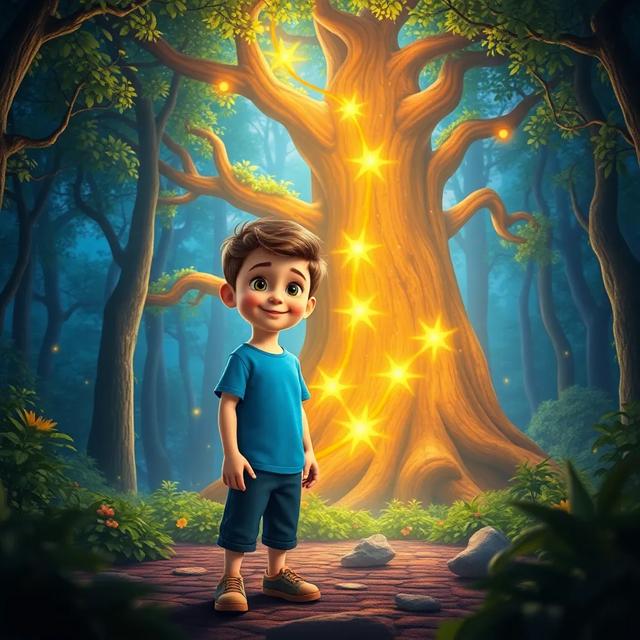 Portada del libro de la historia titulada: El árbol de los deseos