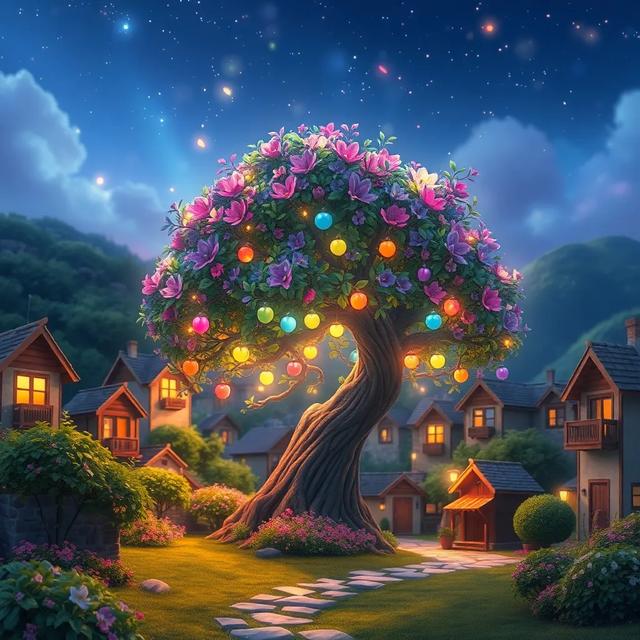 Portada del libro de la historia titulada: El árbol de los deseos