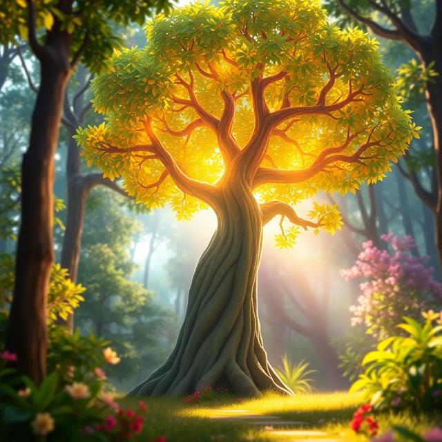 Portada del libro de la historia titulada: El árbol de los deseos