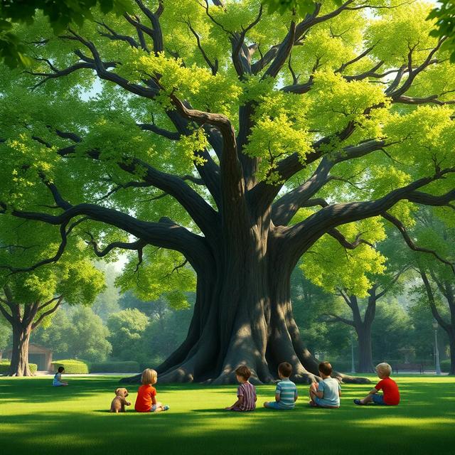 Portada del libro de la historia titulada: El árbol que habla