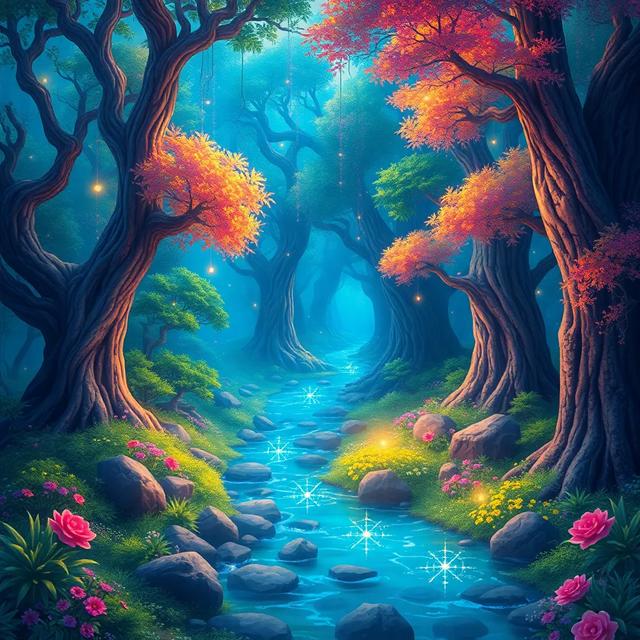 Portada del libro de la historia titulada: El Bosque Encantado