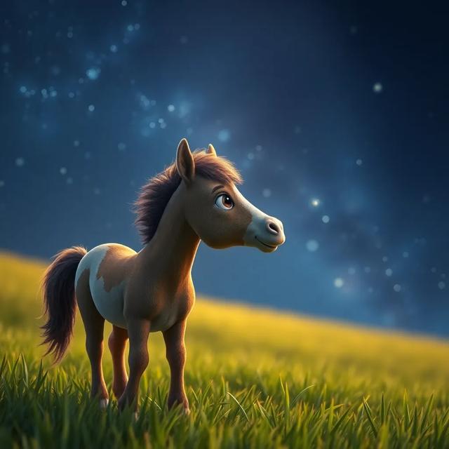 Portada del libro de la historia titulada: El caballo y su estrella brillante