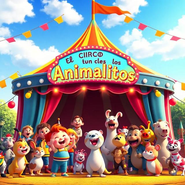 Portada del libro de la historia titulada: El circo de los animalitos