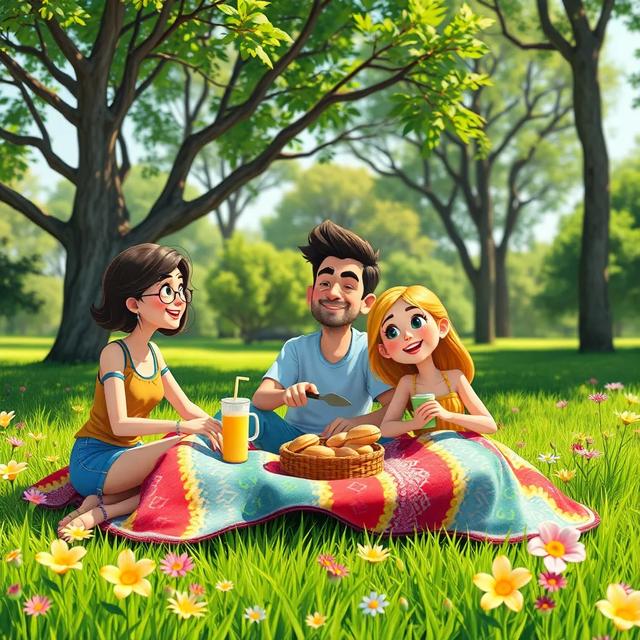 Portada del libro de la historia titulada: El Día del Picnic en el Parque